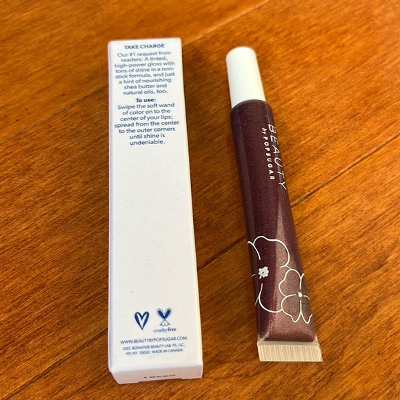 NIB 3 Beauty by PopSugar Be The Boss Lip Gloss 08 Disturbia 0.3 oz - Picture 7 of 8
